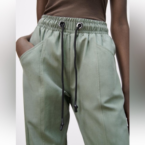 Zara straight Pants in Green - Picture 3 of 12